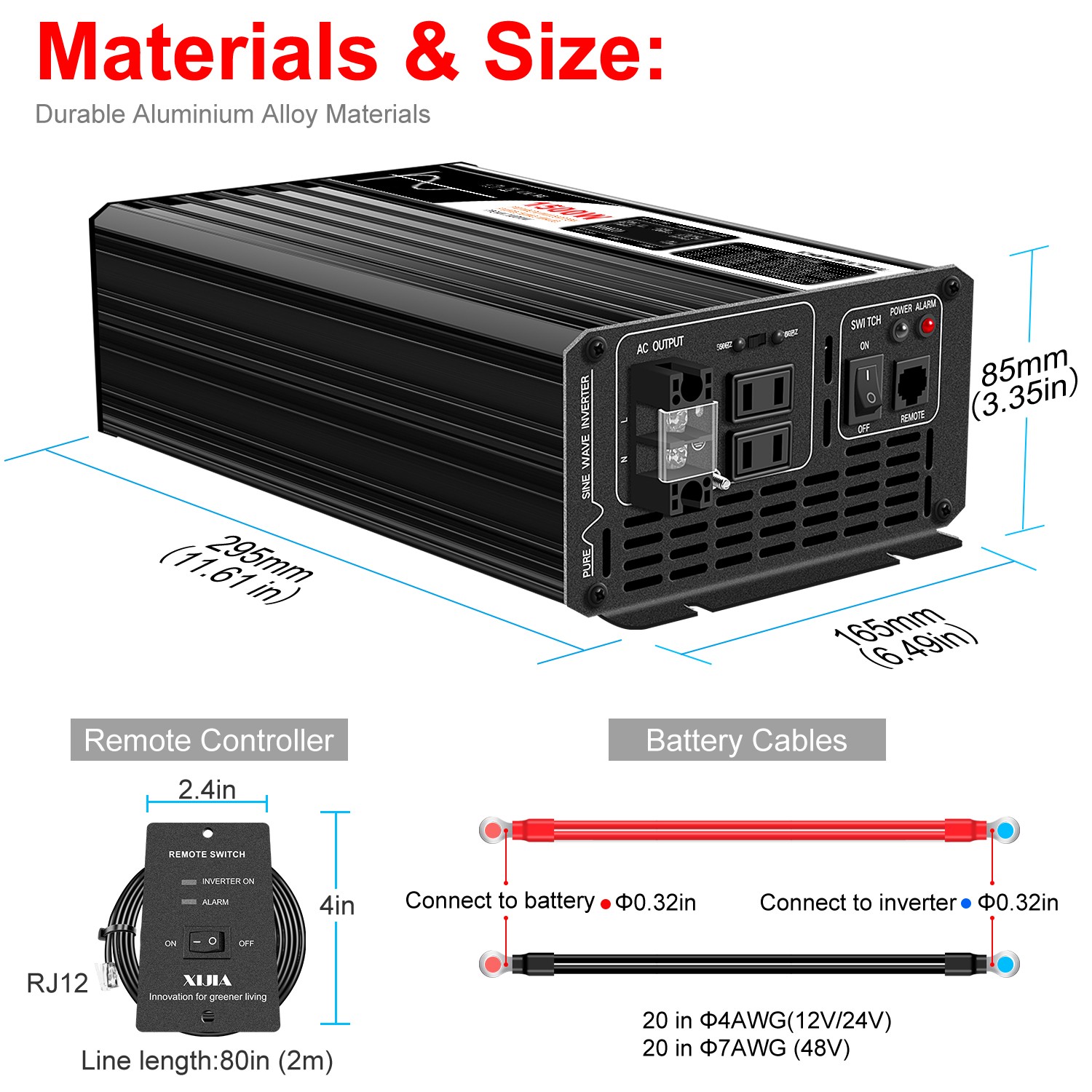 1500W 純粋な正弦波インバーター